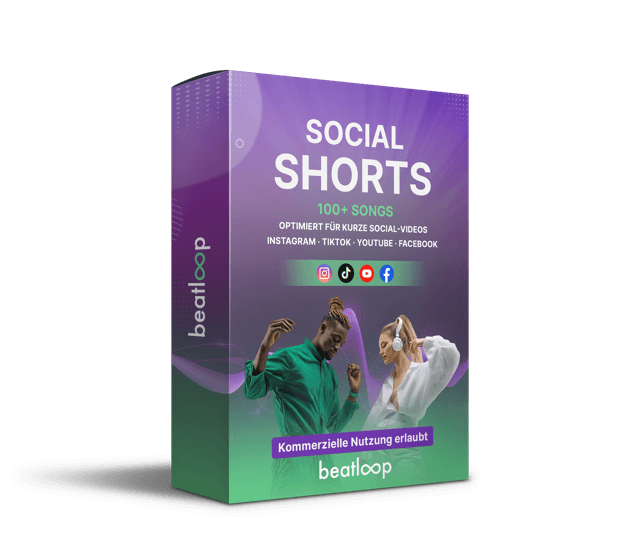 Social Shorts Paket von beatloop: 100+ lizenzfreie Songs für Social Ads