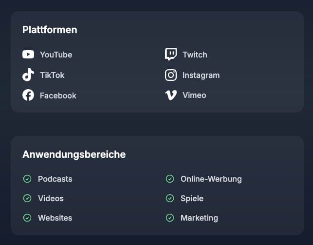 Nutzung auf verschiedenen Plattformen