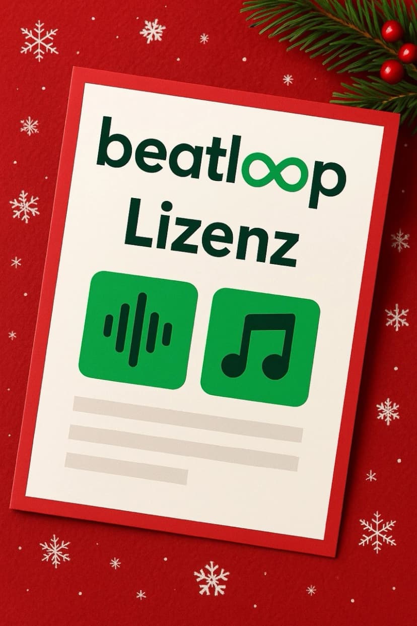 Lizenz-Dokument für Weihnachtsmusik